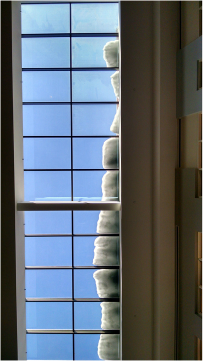 Snow in the skylights